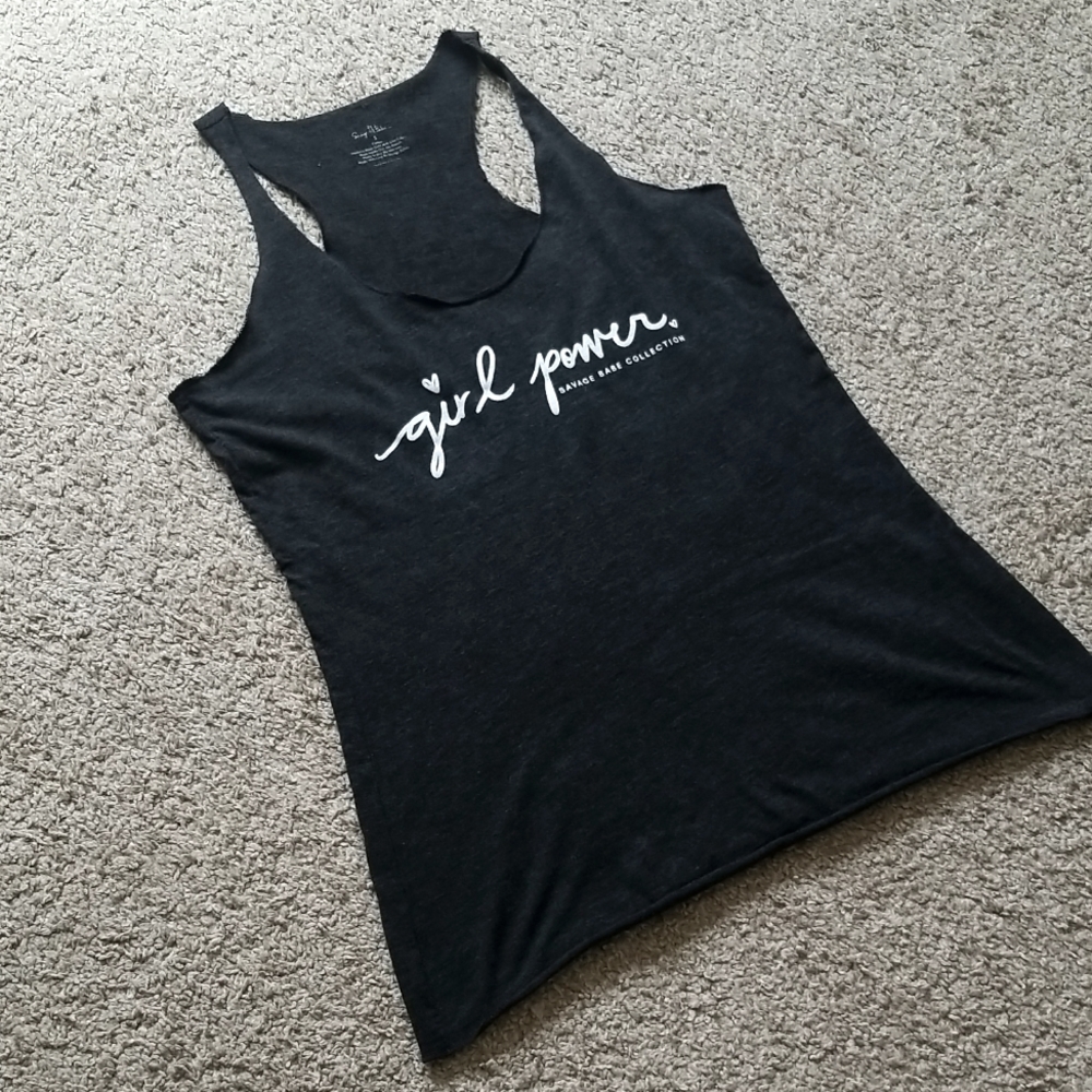 Savage Babe Girl Power Racerback in Small